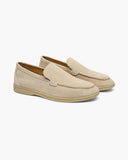 Saint Monaco Suede Loafers Beige