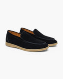 Saint Monaco Suede Loafers Black