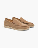 Saint Monaco Suede Loafers Caramel