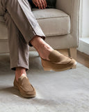 Saint Monaco Suede Loafers Caramel